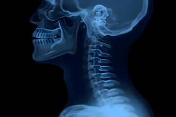 A simulation of the human spine created by AI for study and treatment