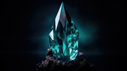 Obraz premium light black background with teal