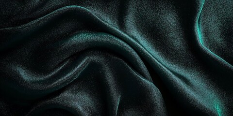 Fototapeta premium Dark grainy banner with pastel sky-blue to black gradient, glowing noise texture for a soft, dreamy effect. High-resolution abstract poster background, perfect for moody & artistic designs