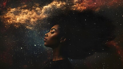 A dark and moody album cover featuring an abstract depiction of the head
