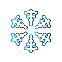 Snow icon design template