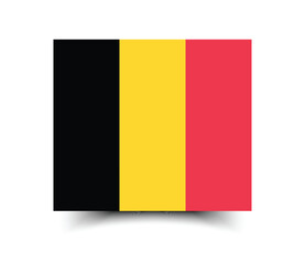 Belgium flag official colors and proportion digital vector illustration. 