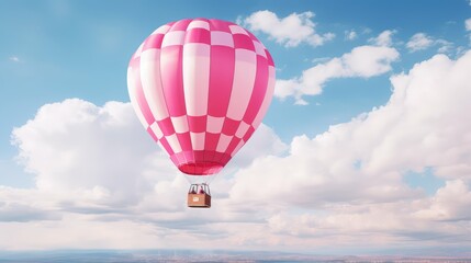 Naklejka premium floating pink and white stripes