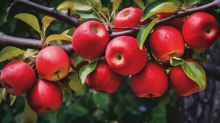 Obraz premium fruit apple tree branch