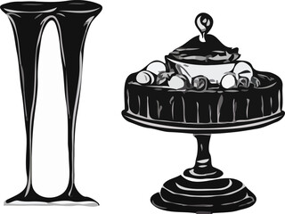 chocolate cake on birthday