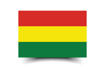 Bolivia flag official colors and proportion digital vector illustration. 