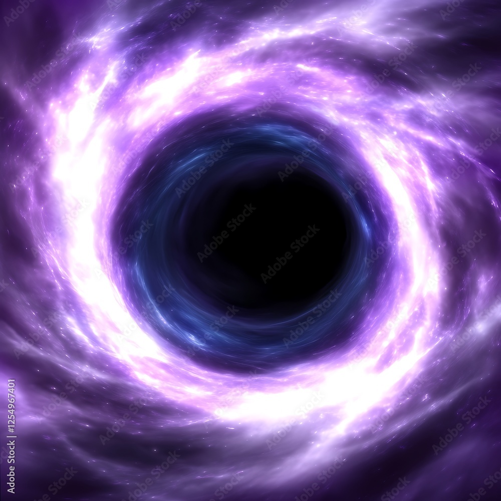 Poster ethereal cosmic vortex of galactic light and shadow a celestial portal to unknown dimensions