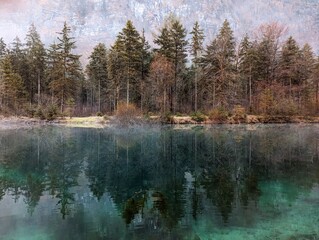 Obraz premium Mystic Bluntauseen in Golling, Austria, near Munich, Germany