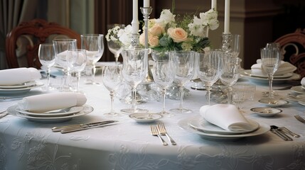 Fototapeta premium party fancy table