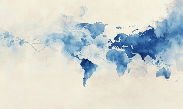 Global collaboration platform for technology sharing worldwide map