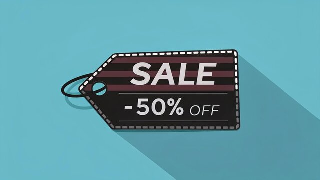 Exciting 50% off sale event on discounted products online store promotional content digital environment eye-catching viewpoint retail concept for maximum savings