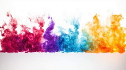 Obraz premium harmony flames white background