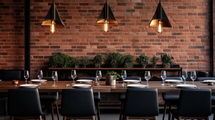 geometric restaurant table