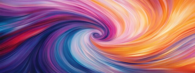 Obraz premium A dark gradient background with swirling lines in vibrant colors, creating an abstract and dynamic pattern 