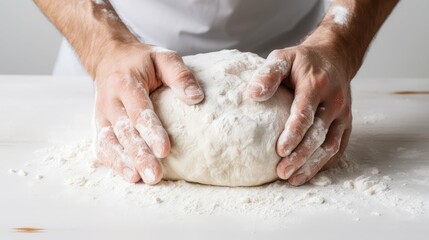 Fototapeta premium dough baking white background