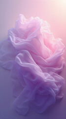 Soft Pink & Purple Chiffon Fabric Still Life: Abstract Textile Art, Delicate Draping, Light & Shadow Play, Ethereal Texture, Dreamy Background, Pastel Colors