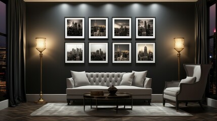 gallery luxury living room wall art