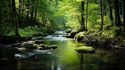 Fototapeta premium serene creek water