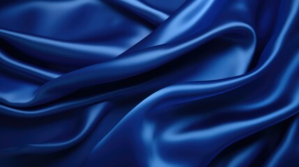Fototapeta premium smooth blue fabric background