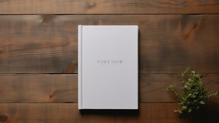 Fototapeta premium cover white book mockup