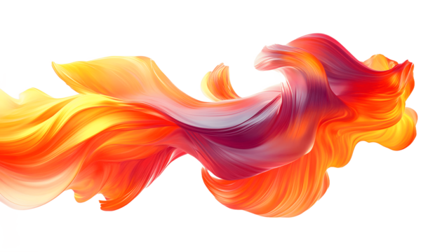 Abstract Swirl Flowing Ribbon Design