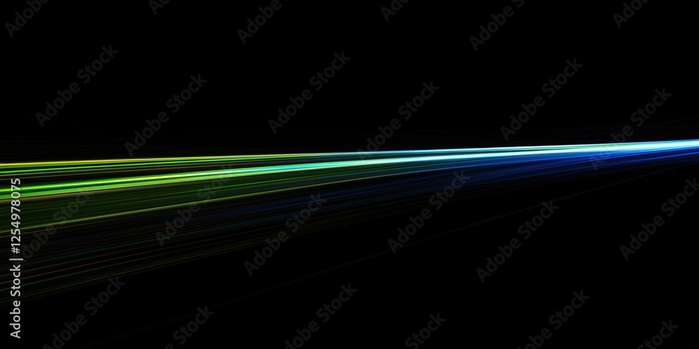 Aufkleber vibrant light trails in dark background creating dynamic visual effect