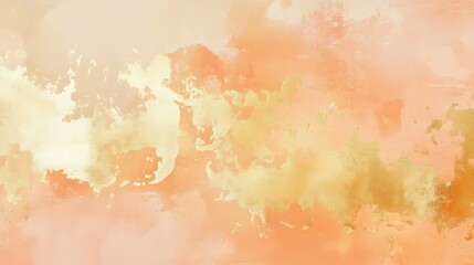 Obraz premium Abstract Peach and Gold Watercolor Texture