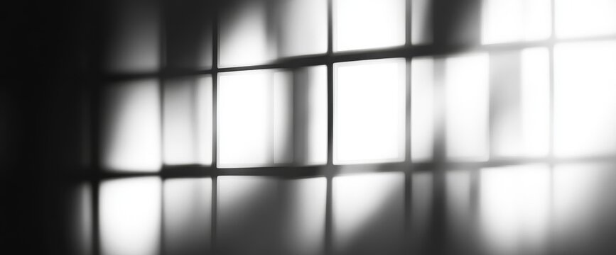 Sunlight Grid Shadow Wall Interior Design
