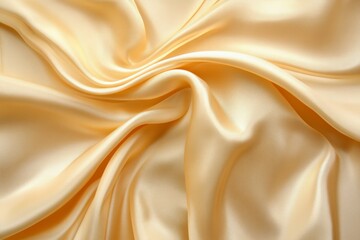 Obraz premium Luxurious cream satin fabric texture with elegant folds. Neural network AI generated