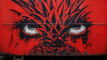 graffiti pineapple texture background