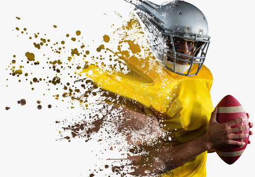 Paint Stains Dispersion Photo Effect Mockup