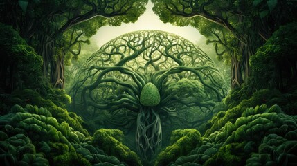 Fototapeta premium health green brain