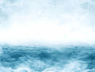 Fototapeta premium Ocean Waves Abstract Background Illustration