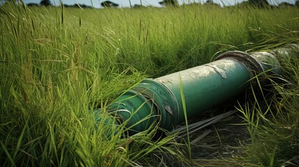 Fototapeta premium weathered green pipes
