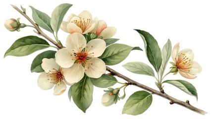 Vintage Botanical Engraving – Intricate Floral Illustration with Classic Detailing