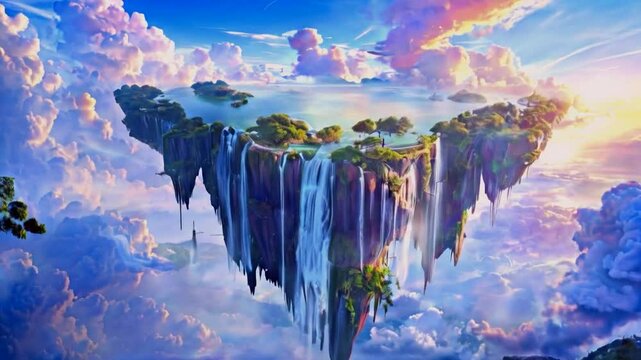 blue sky and world