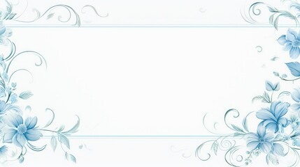 elegant blue page border