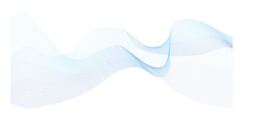 Abstract business and technology background with blue lines wave stripe design.