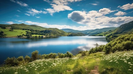 serene coloring book hills
