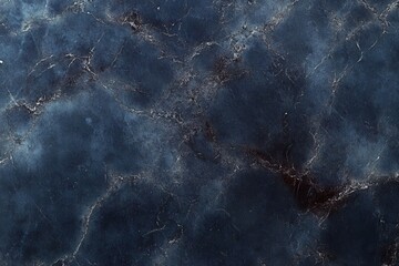 Elegant Vizag Blue granite surface with intricate mineral veins and glossy finish. Generative AI