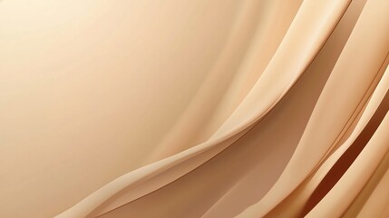 Elegant flowing fabric creates a soft and warm atmosphere in a neutral-tone setting, Mocha Mousse trend color