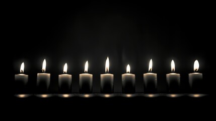 glow flame black and white