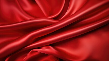Obraz premium fabric red satin background