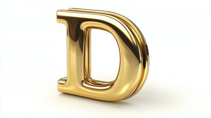 Golden letter d