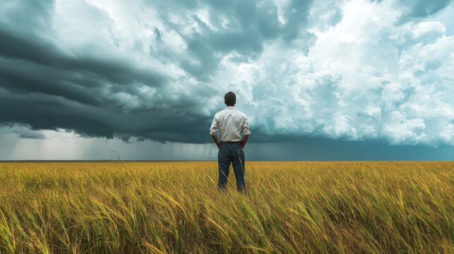 Scientist Analyzing Climate Data to Predict Future Weather Patterns