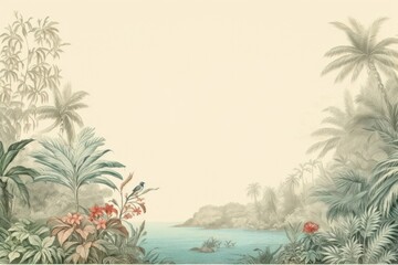 Floral land landscape outdoors.