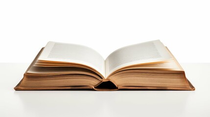 Fototapeta premium pages books isolated on white