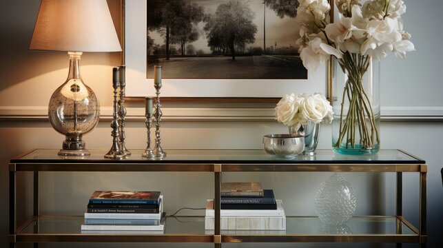console table glass
