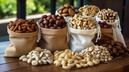Fototapeta premium brazil bags of nuts