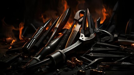 inferno fire background